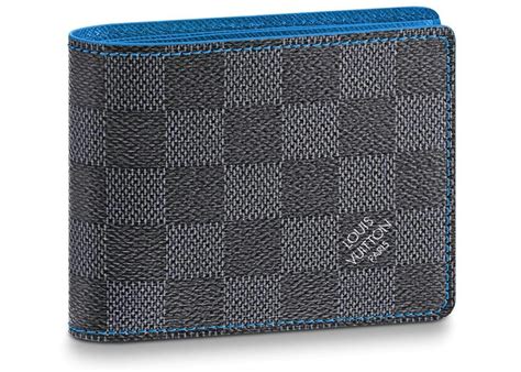 lv slender wallet blue